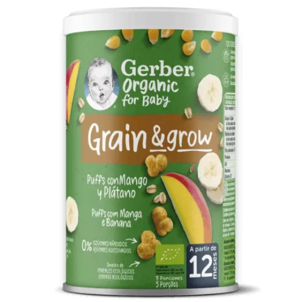 Gerber Organic Grain&Grow Mango and Banana 12M 35g