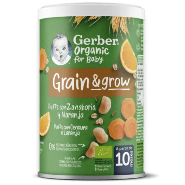 Gerber Organic Grain&Grow Carrot and Orange 10M 35g