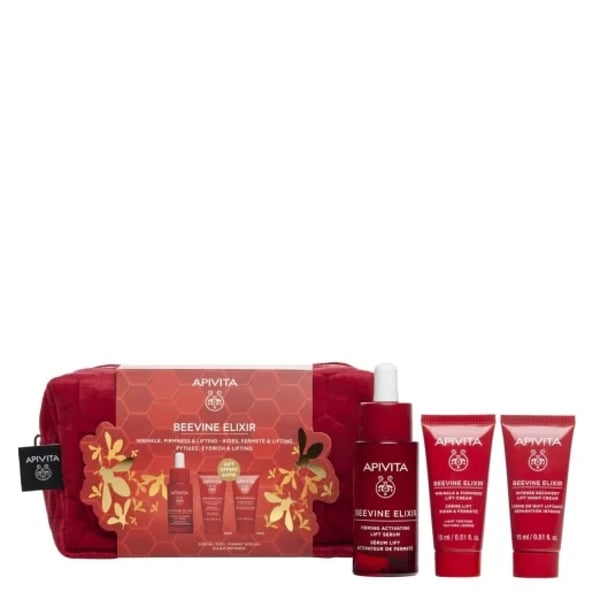 Apivita Beevine Gift Set - Serum Elixir + Light Cream + Night Cream