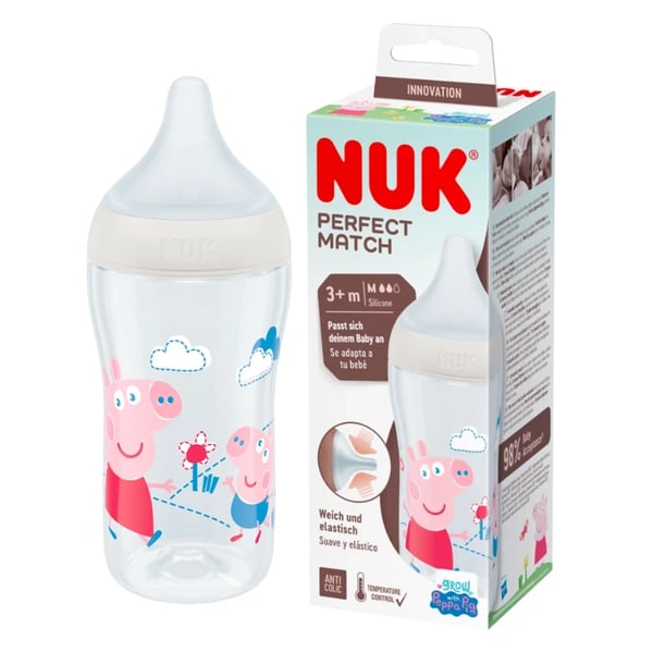Nuk Perfect Match Silicone Bottle M 3+M Peppa Pig 260ml