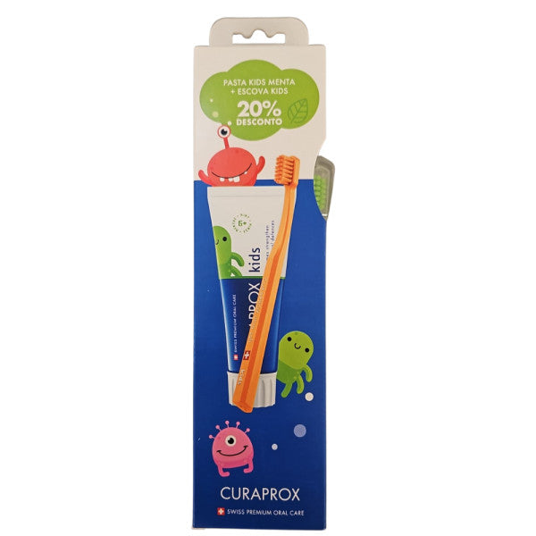 Curaprox Kids Toothbrush + Mint Paste 60ml Discount -20%