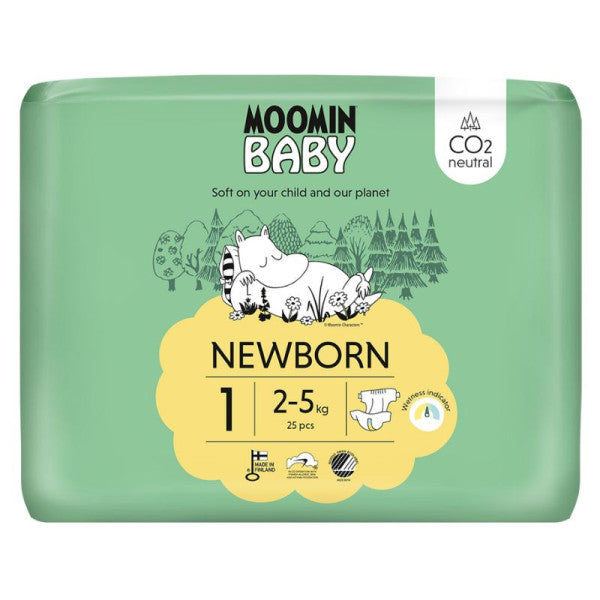 Moomin Baby Newborn Diapers 1 (2-5 Kg) x 25