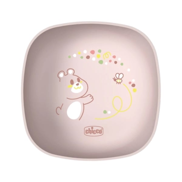 Chicco Bowl with Lid Pink 6M+