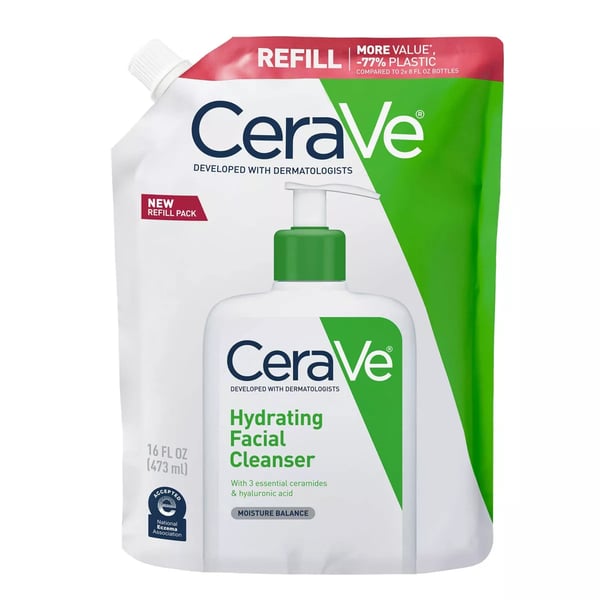 CeraVe Hydrating Cleanser - Moisturizing Cleansing Cream Refill 473ml