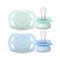 Philips Avent Ultra Start Pacifier 0-2M Green/Blue X2