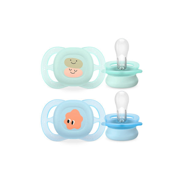 Philips Avent Ultra Start Decorative Pacifier Green/Blue 0-2M