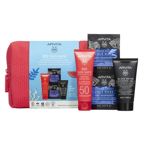 Apivita Bee Sun Safe Refreshing Hydra Gel-Cream SPF50 with Gift Bag