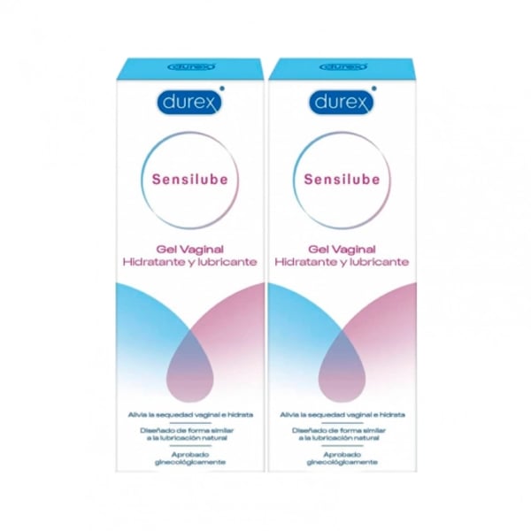 Durex Sensilube - Moisturizing and Lubricating Vaginal Gel Duo (40ml X2) -50% 2nd Unit