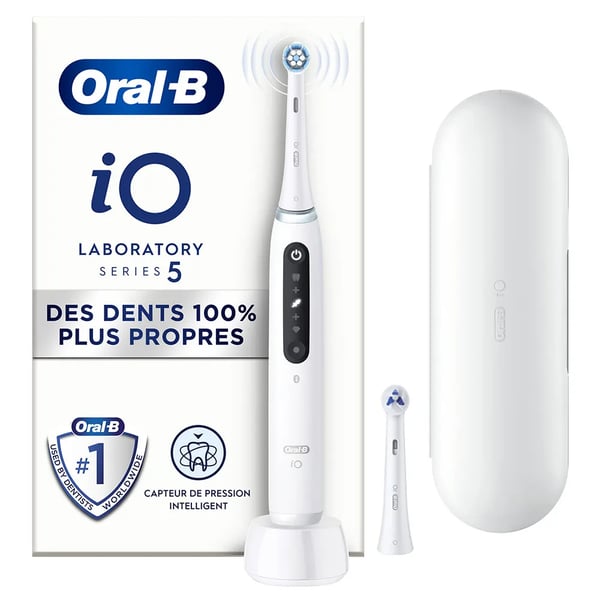 Oral-B Laboratory iO 5 Electric Toothbrush White + Rechargeable + Case
