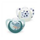 Nuk Star Day & Night Silicone Pacifier T2 6-18M Boy