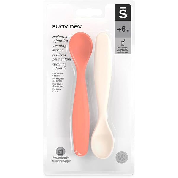 Suavinex Selection Pink/White Spoon +6M