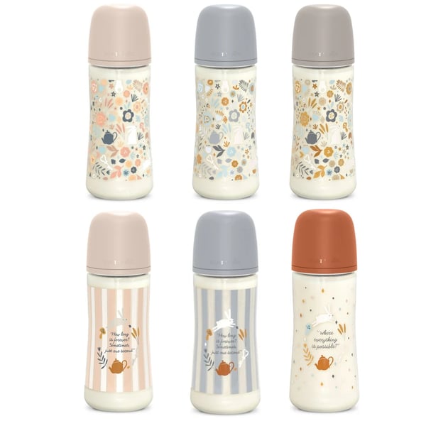 Suavinex Selection Wonderland Anti-Colic Silicone Bottle 360ml +6M L
