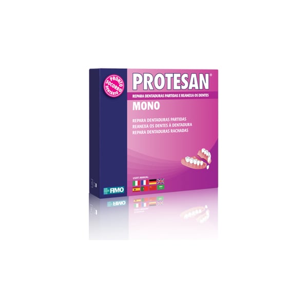 Fimo Protesan Mono- Dental Prosthesis Kit Broken and Loss of Teeth