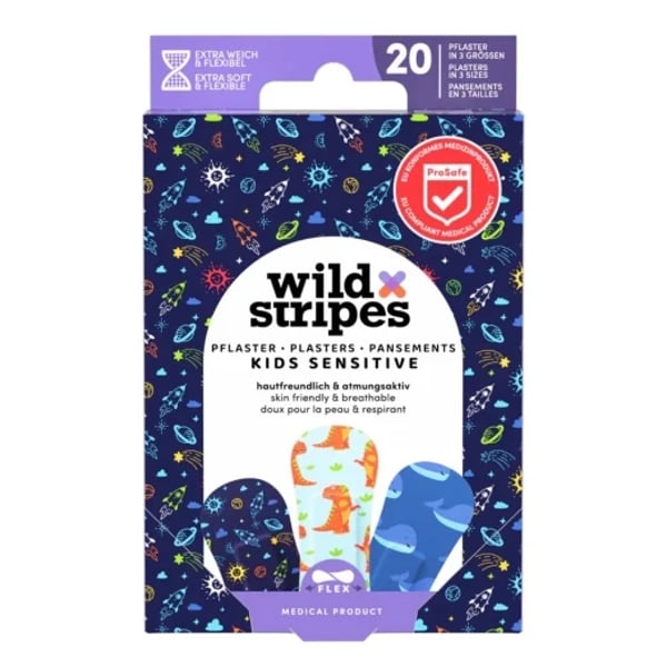 Wild Stripes Kids Sensitive Dressings Space X20