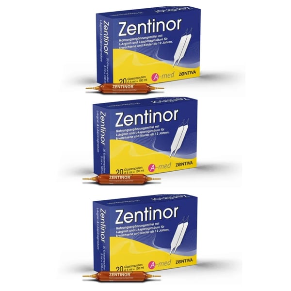 Zentinor Ampoules Pack 5ml X20 X3 - 3rd Pack Offer