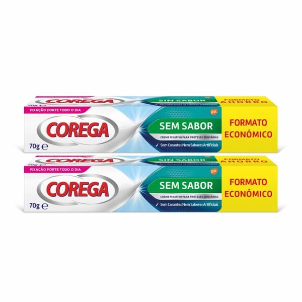 Corega Flavorless Denture Fixing Cream 70G X2 -50% 2nd Unit