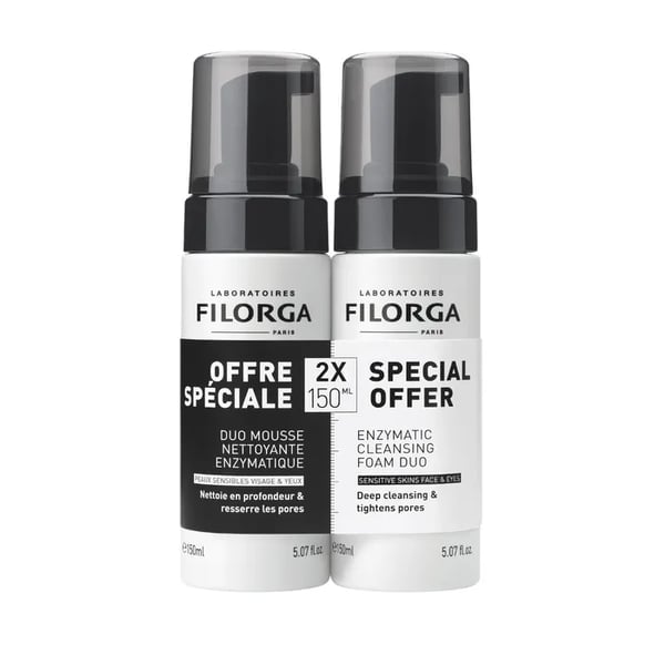 Filorga Skin-Prep Enzymatic Cleansing Foam - Cleansing Mousse Pack (150ml X2)