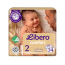 Libero Comfort Diapers 2 (3-6Kg) x34