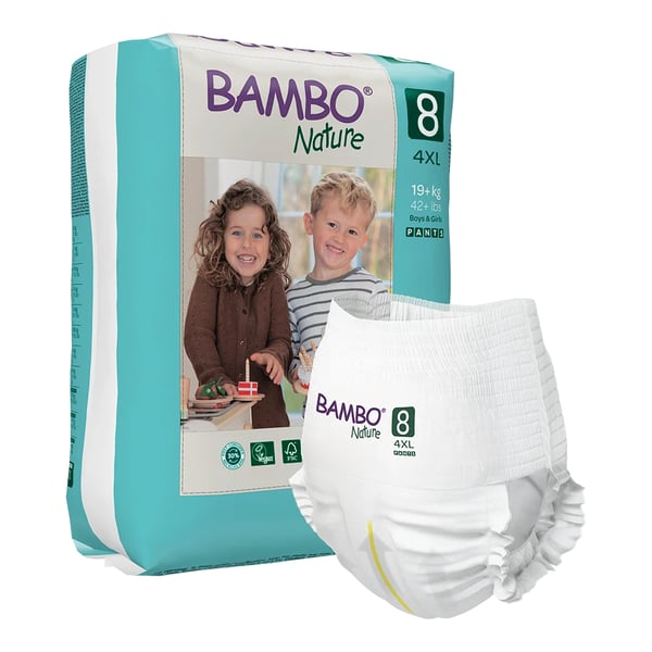 Bambo Nature Diapers Underwear 8 4XL (19Kg+) X16