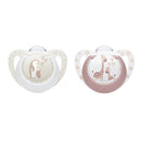 Nuk First Choice Penguin + Giraffe Pacifier 0-6M x2