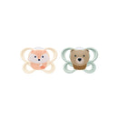 Nuk Perfect Match Air Fox + Bear Silicone Pacifier 0-2M