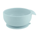 Chicco Silicone Easy Bowl with Suction Cups, Blue, 6M+