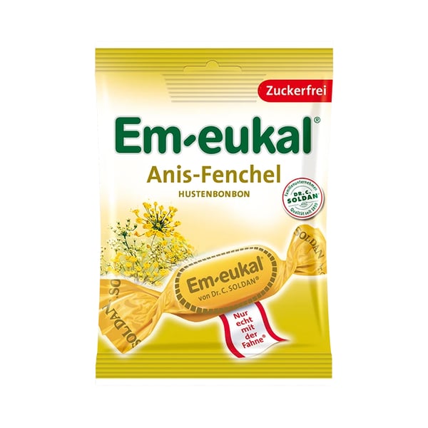 Em-Eukal Anise/Fennel Sugar-Free Cough Drops 75G