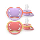 Philips Avent Eco Ultra Air Pacifier Lilac/Pink 18M+ x2