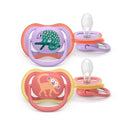 Philips Avent Eco Ultra Air Chameleon and Monkey Pacifier 18M+ x2