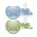 Philips Avent Eco Ultra Soft Pacifier Blue/Green 0-6M