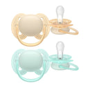 Philips Avent Eco Ultra Soft Pacifier Beige/Green 0-6M