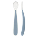 Chicco Blue Silicone Spoon 6M+ x2
