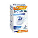 Novafix Triple Action Effervescent Cleaning Tablets for Dentures x60 + Offer 36