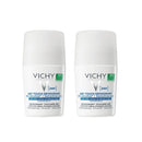Vichy 24H Dry Touch Roll-On Deodorant 50ml x2 -50% 2nd Unit
