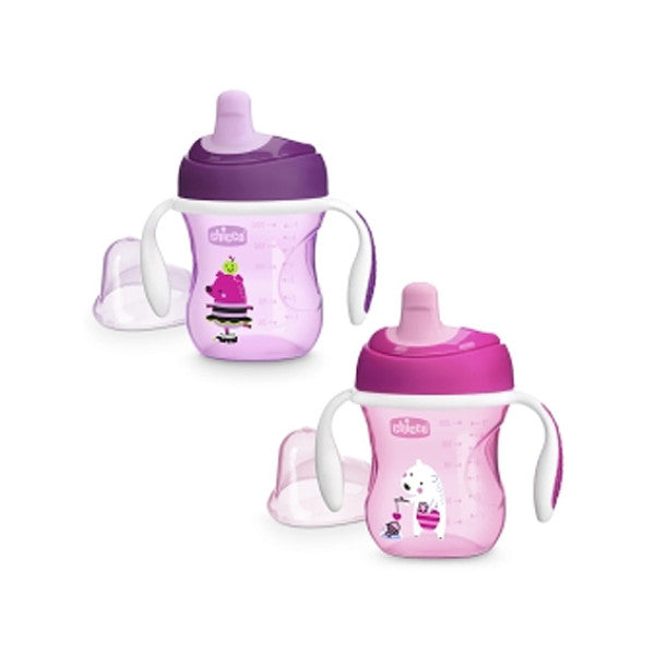 Chicco Pink Learning Cup 6M+