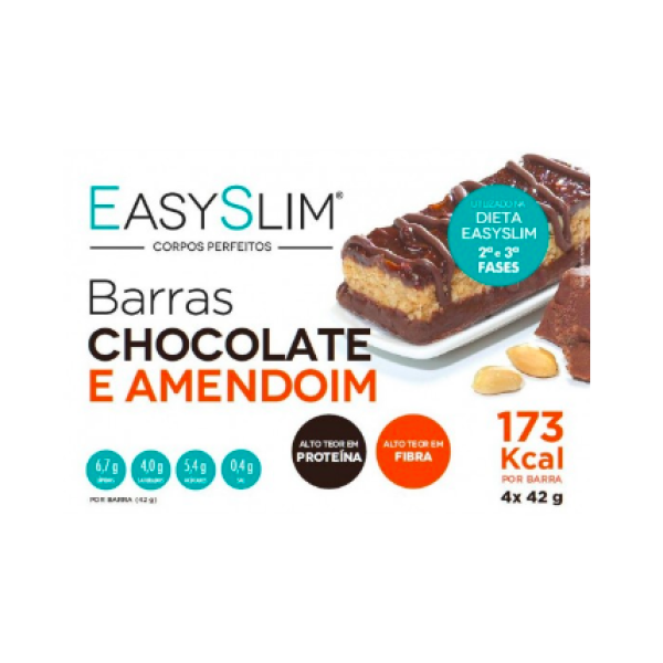 EasySlim Chocolate and Peanut Bars 42g x4