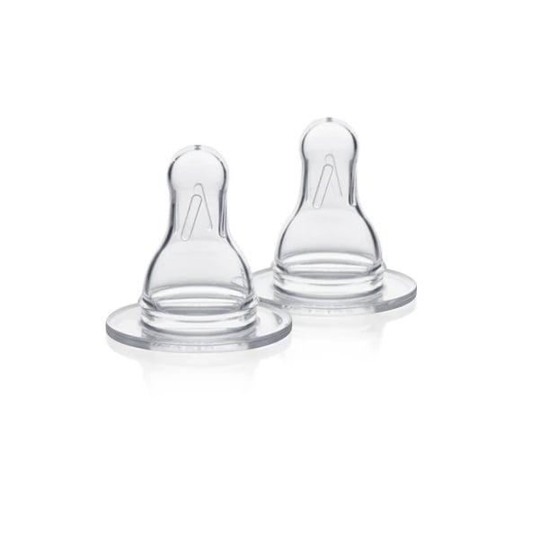 Medela Medium Flow Silicone Teat x2
