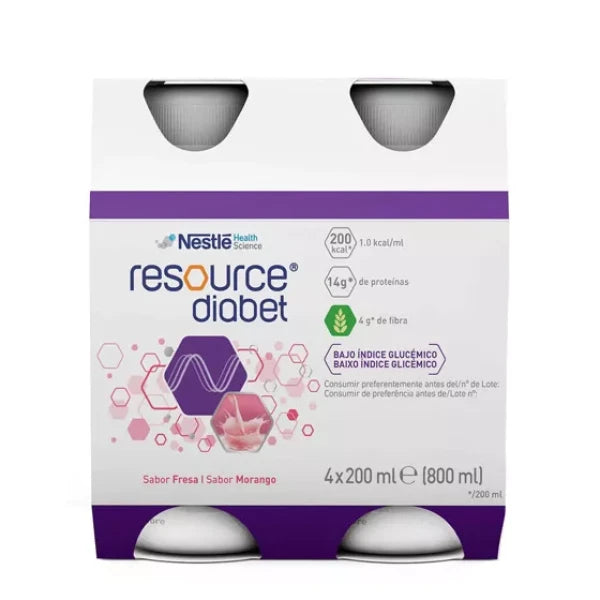 Nestlé Resource Diabet Strawberry 200ml x4