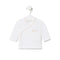 Tous Baby Plain White Crossed Sweater T1-3M