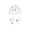 Tous Baby Pic White Hat and Gloves Set T0-1M