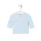 Tous Baby Plain Blue Crossover Sweater T0-1M