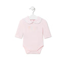 Tous Baby Body with Plain Pink Collar T1-3M