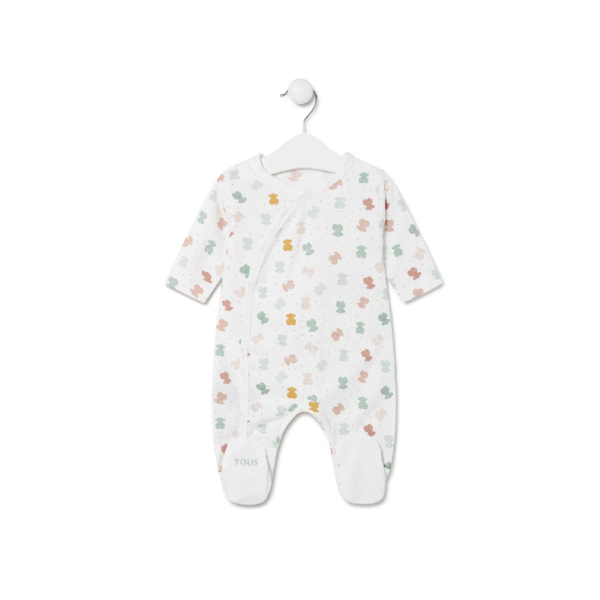 Tous Baby Babygrow Joy White T1-3M