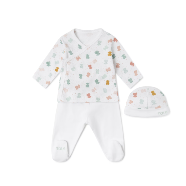Tous Baby Set 3 Pieces Joy White T0M