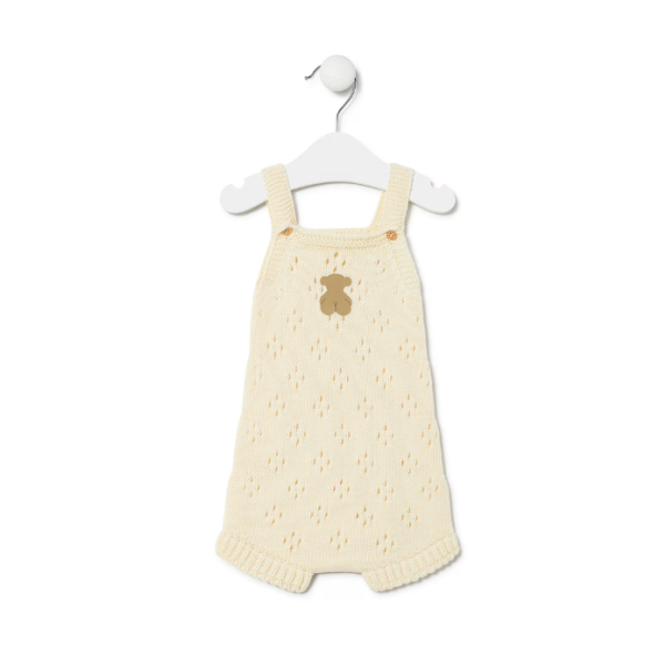 Tous Baby Cream Knit Jumpsuit T3-6M