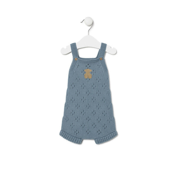 Tous Baby Blue Knit Jumpsuit T3-6M