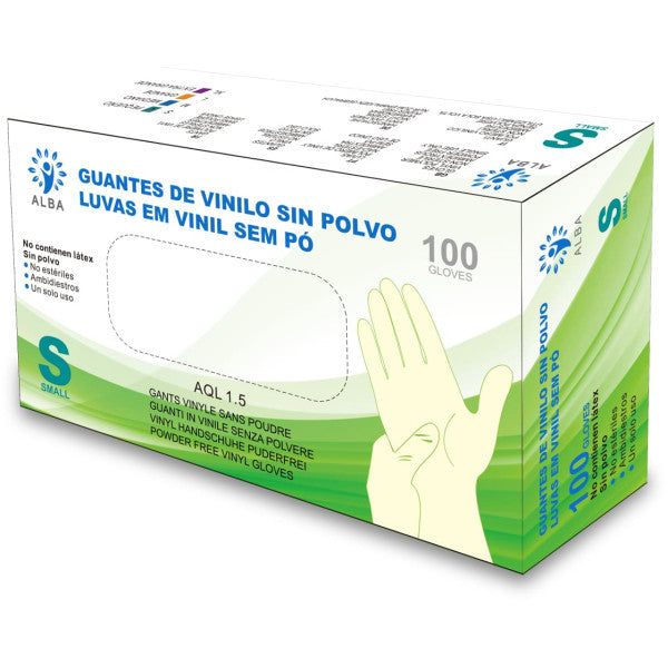 Alba Powder Free Latex Gloves Size S x100
