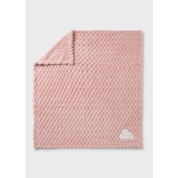 Mayoral Baby Blanket Double Fur Baby Pink