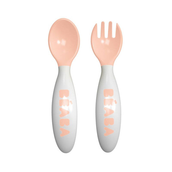 Béaba Set of 2 Cutlery 2nd Age Pink