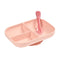 Béaba Silicone Meal Set with Suction Cup Pink